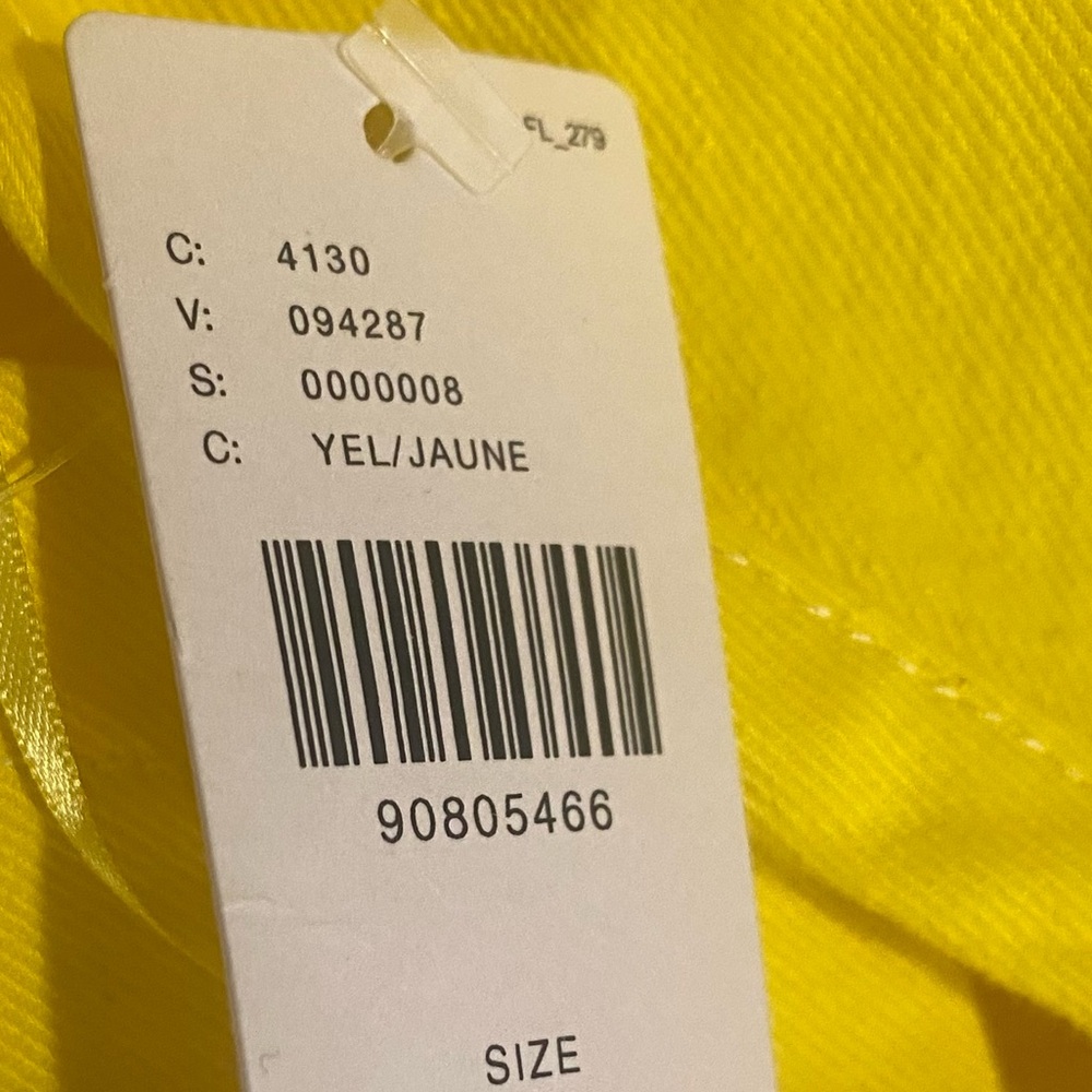 ANTHROPOLOGIE / PILCRO Yellow Halter Neck Denim Dress     NWT - Picture 7 of 9